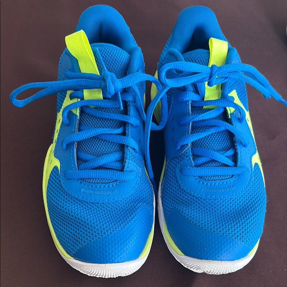 Kids Blue and Green Athletic Shoes